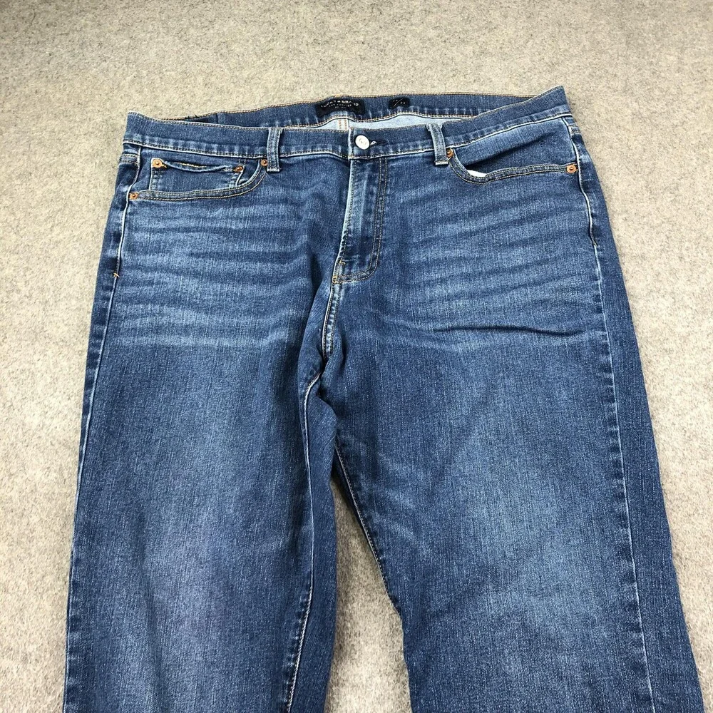 Lucky Brand Jeans Mens 38x32 Blue Medium Wash 410 Athletic Slim Denim Pants